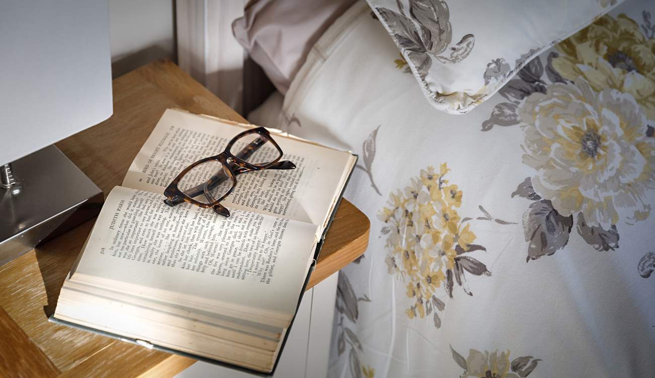Enjoy a quiet night in with a good book and a perfect night's sleep.