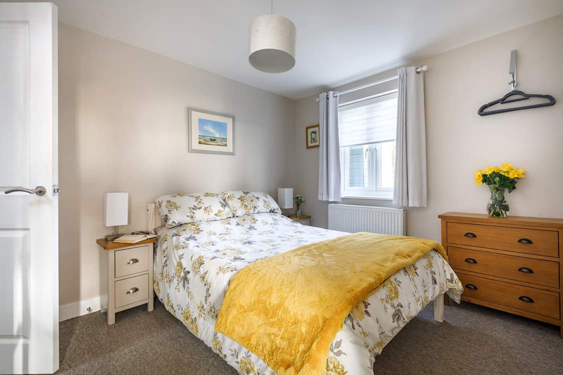 Enjoy a blissful night's sleep in this relaxing haven.