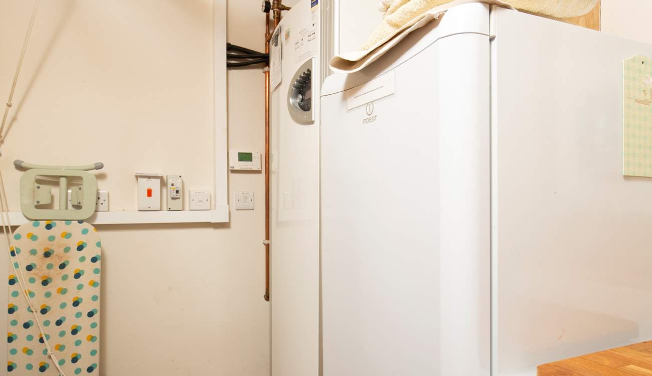 Door from the kitchen to the utility-room.