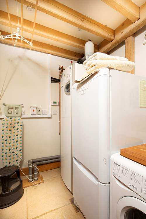 Door from the kitchen to the utility-room.