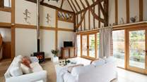 Strawberry Hole Barn offers superb accommodation for up to four guests and one dog.