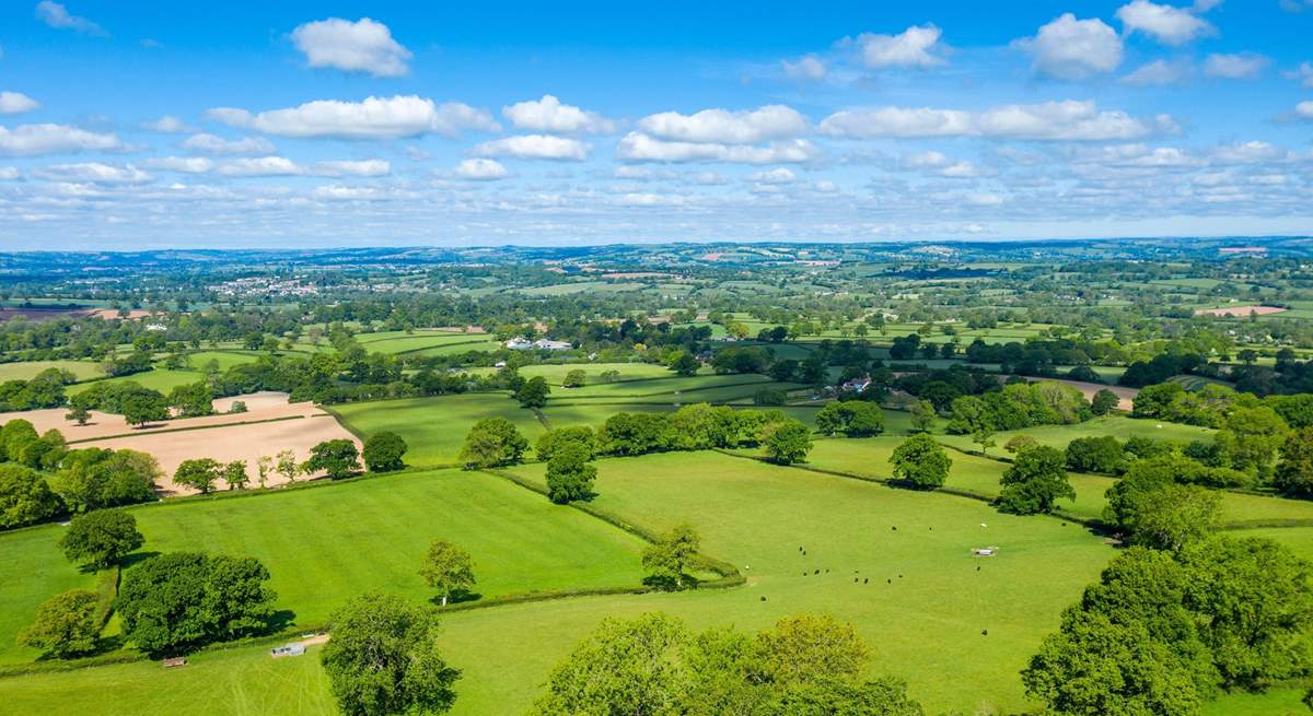 Stunning Blackdown Hills National Landscape surrounds you.