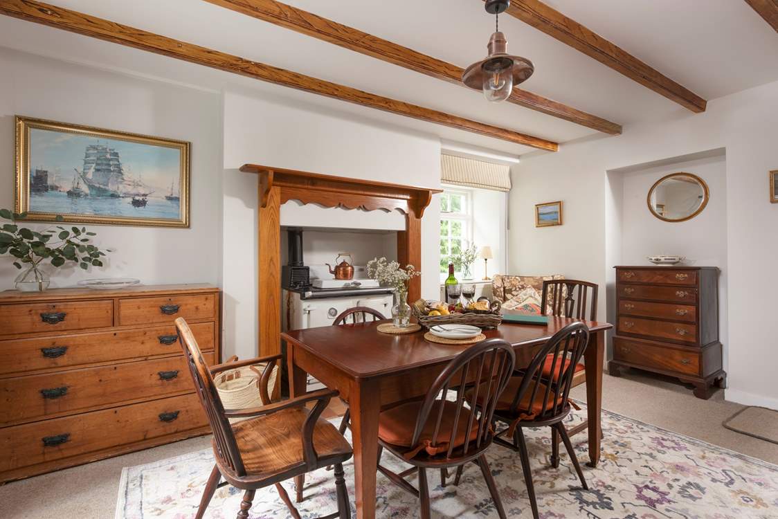 Gather round and share some holiday memories in the time-honoured dining-room.