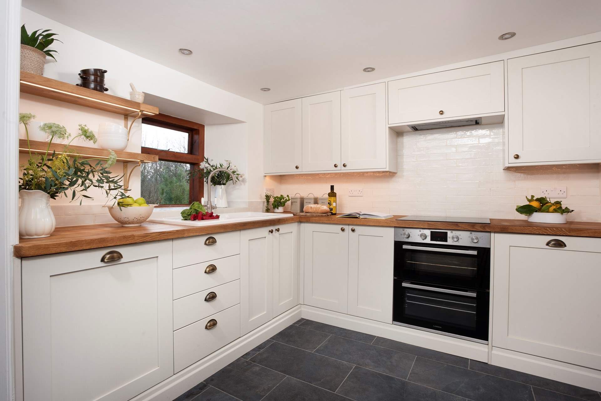 The cottage has a newly appointed kitchen for 2026.