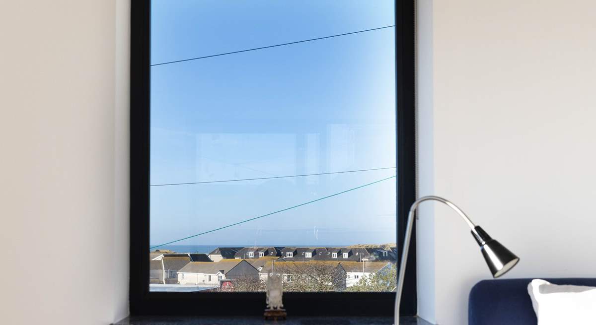 Distant sea views from the principal bedroom.