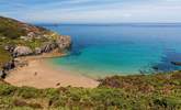 Cornwall is famed for its fabulous beaches, this is Trevaunance Cove. - Thumbnail Image