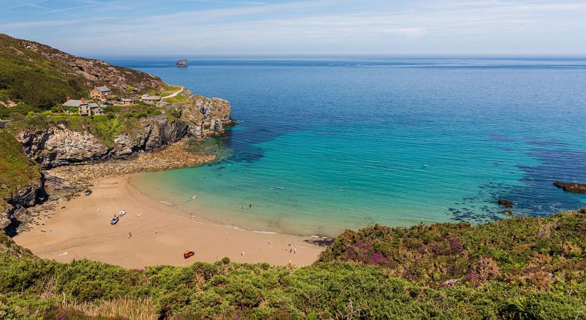 Cornwall is famed for its fabulous beaches, this is Trevaunance Cove.