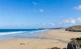 The splendid sandy beach at Perranporth. - Thumbnail Image