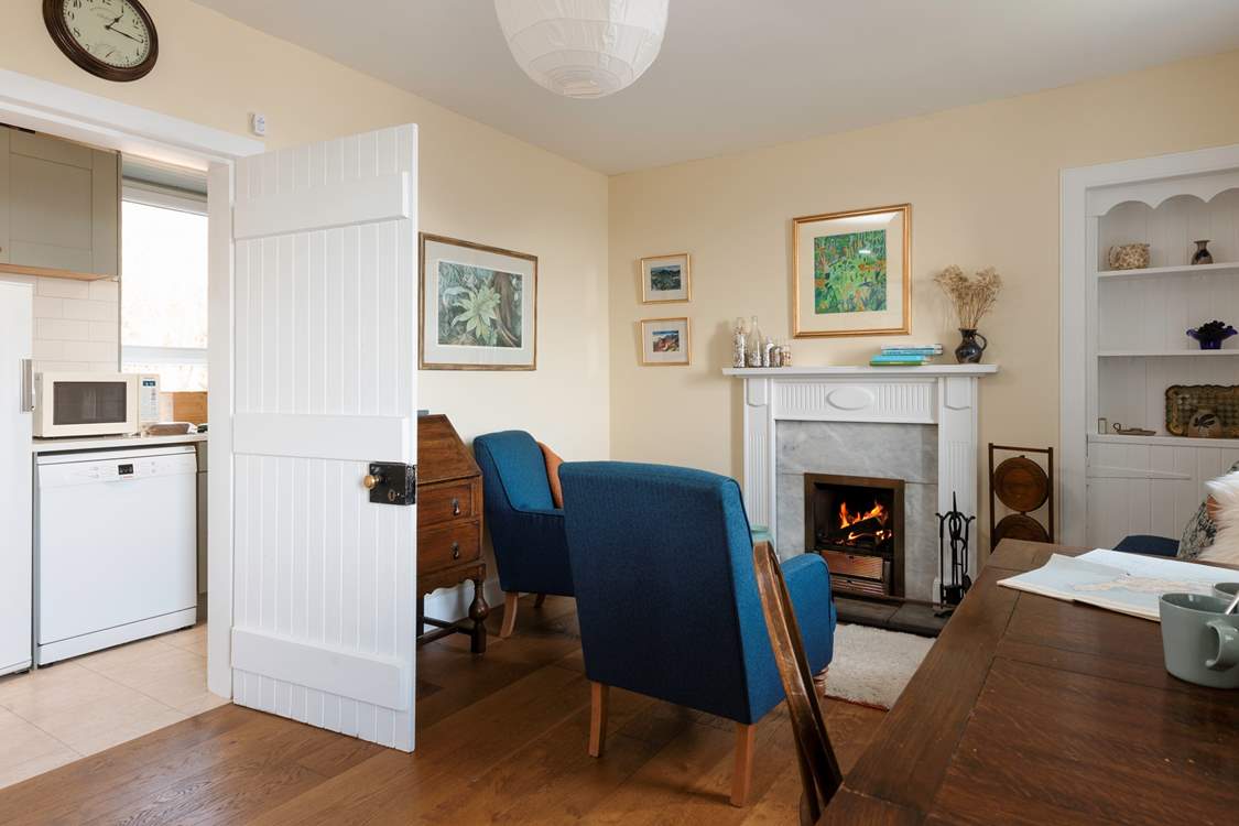 Sit awhile and put the world to rights with your feet toasting by the fireside.