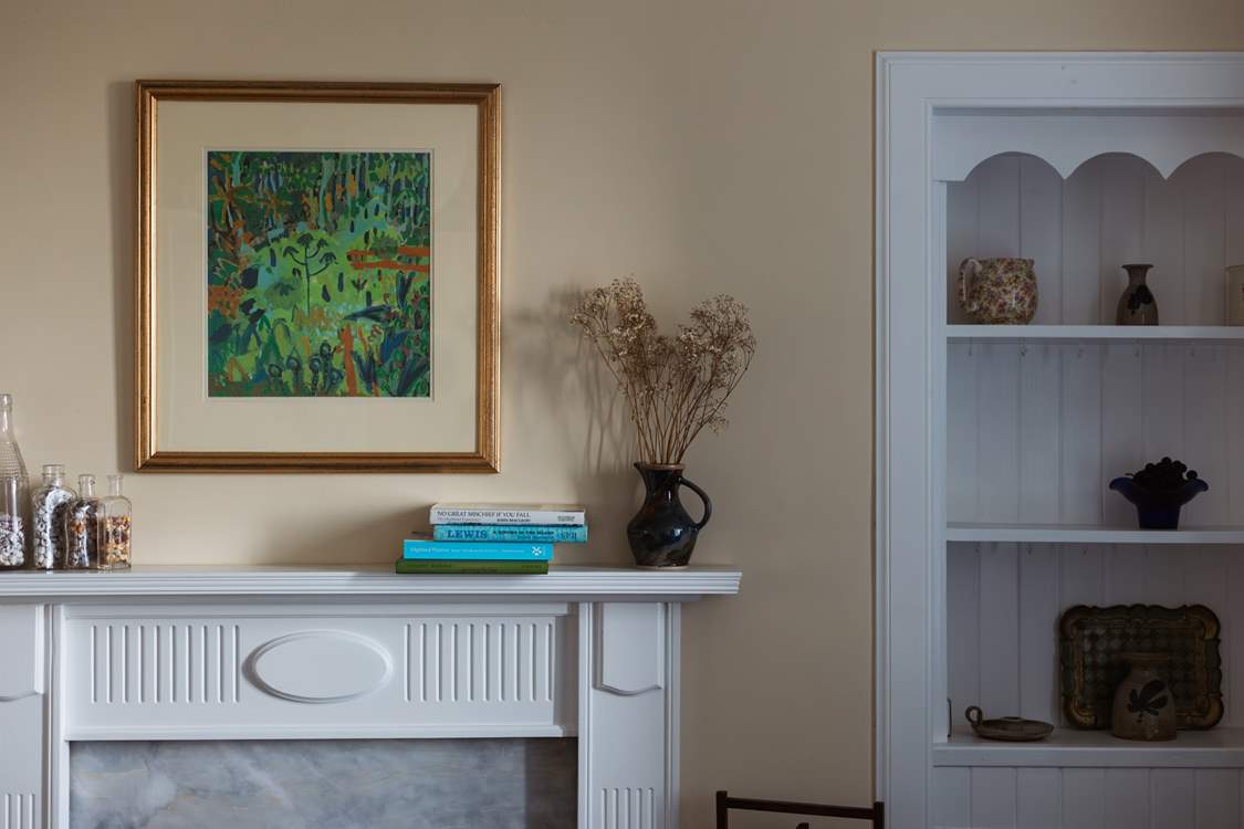The cottage is filled with local china, eclectic artwork and Scottish charm.