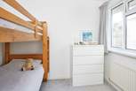 Children will love the bunk-beds in bedroom 3.