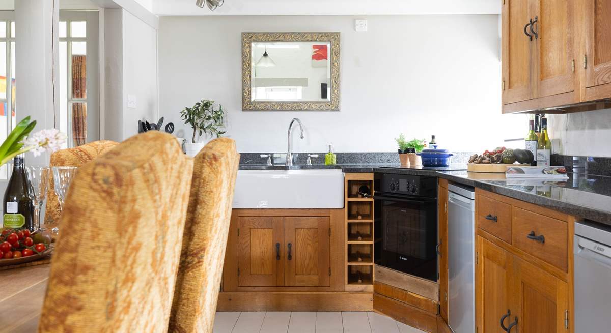 A very social space, sit back and relax in the open plan area watching the chef take centre stage.