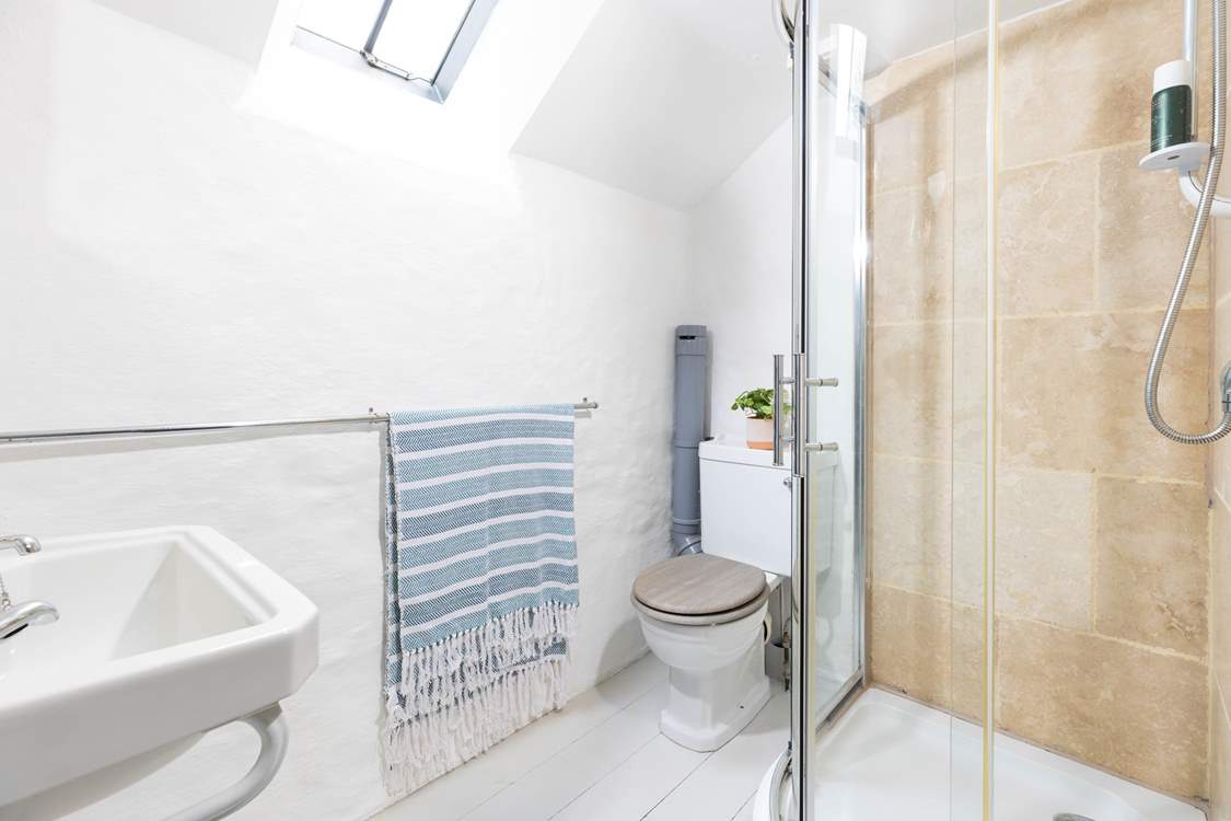 The modern shower-room located on the first floor.