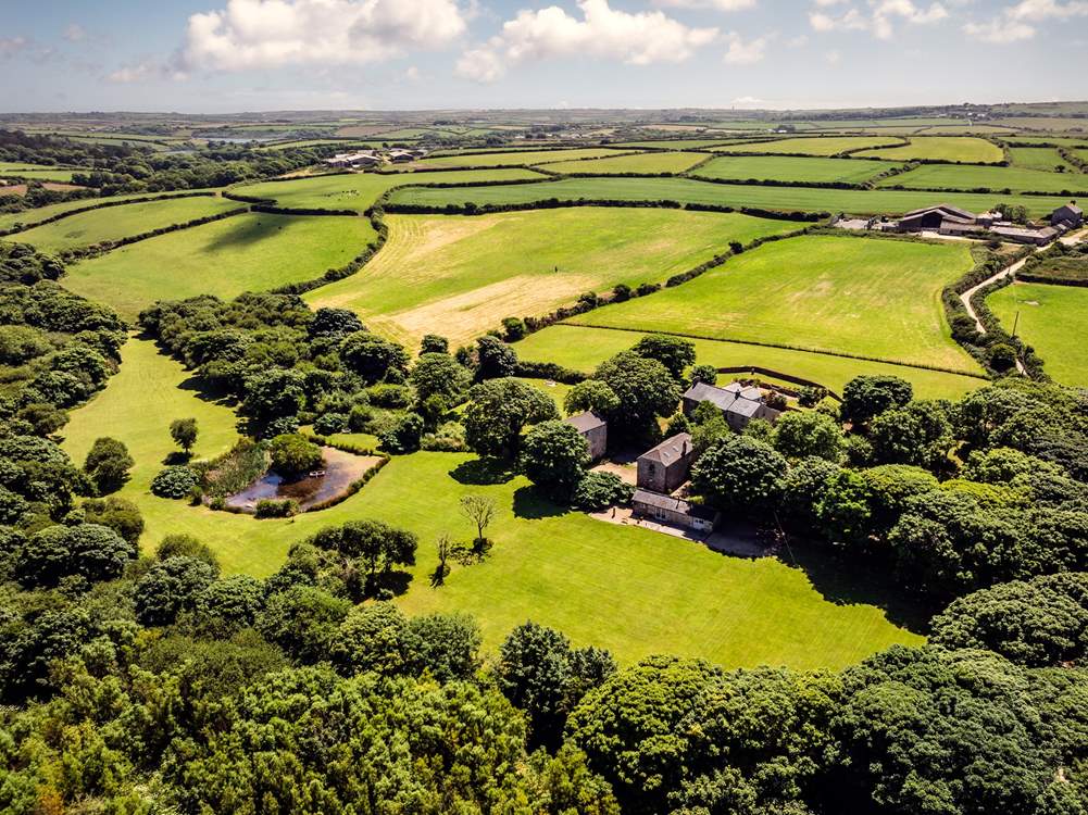 An aerial view of this spectacular hamlet.