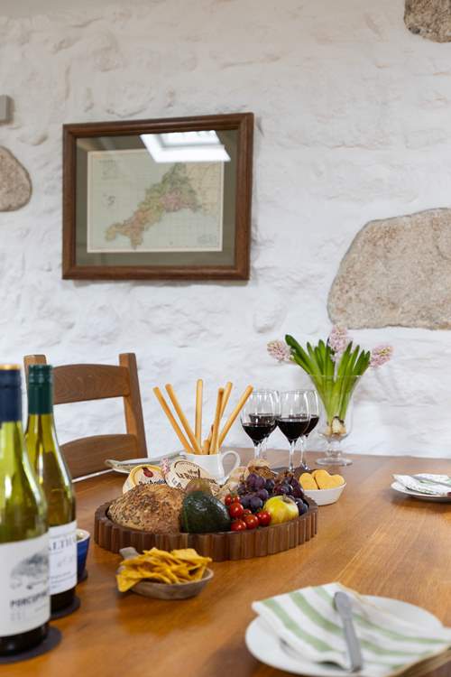 The sociable dining-area is the place to make happy holiday memories.