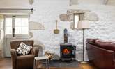 Light the sweet wood-burner on chillier evenings. - Thumbnail Image