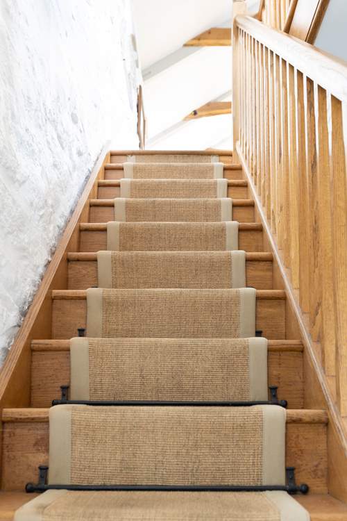 Walk downstairs to the two bedrooms.