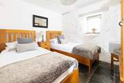 The sweet twin room with oh so comfortable beds.