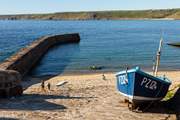 Sandy Sennen cove is a perfect spot for a beach day.