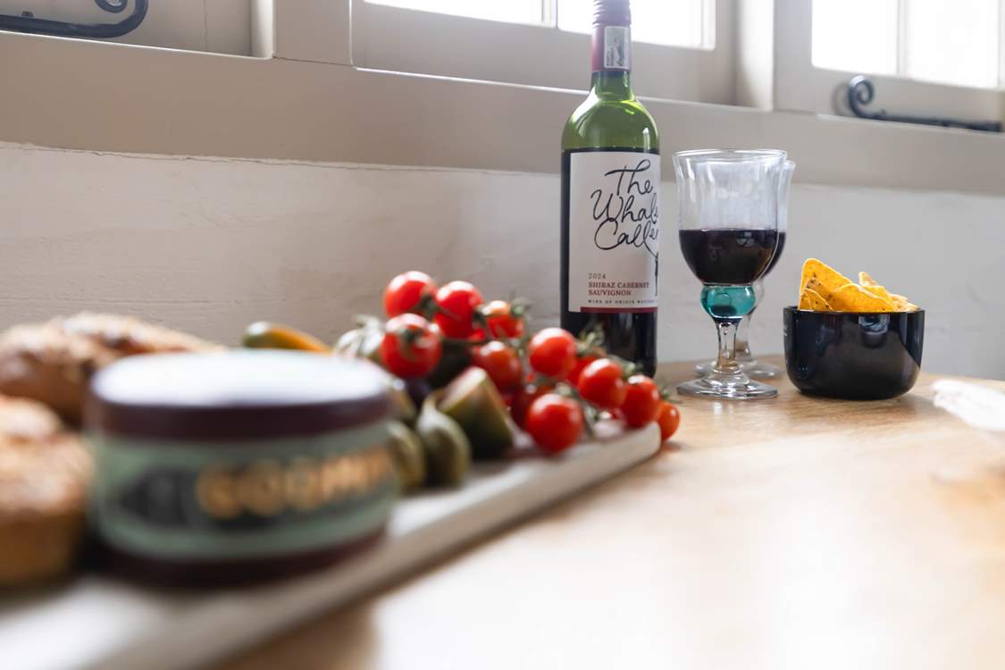 Enjoy a glass of wine and plan your next day's adventures.