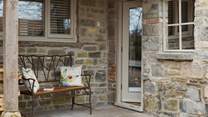 Heading outside you will find this sweet spot to enjoy a coffee.