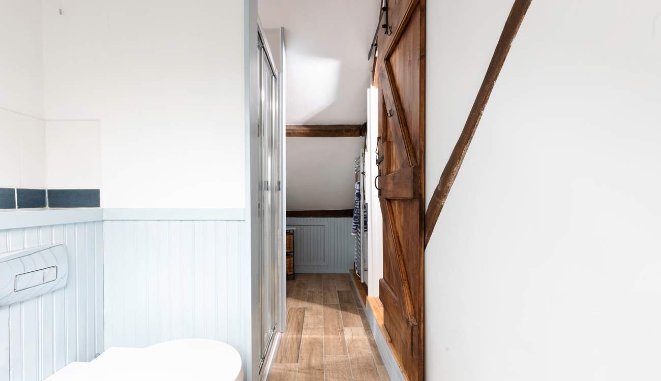 The shower-room has been perfectly styled to fit in the space.