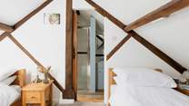 Bedroom 2 has an en suite shower-room. (Please note there is one step down from the bedroom, to the shower-room.)