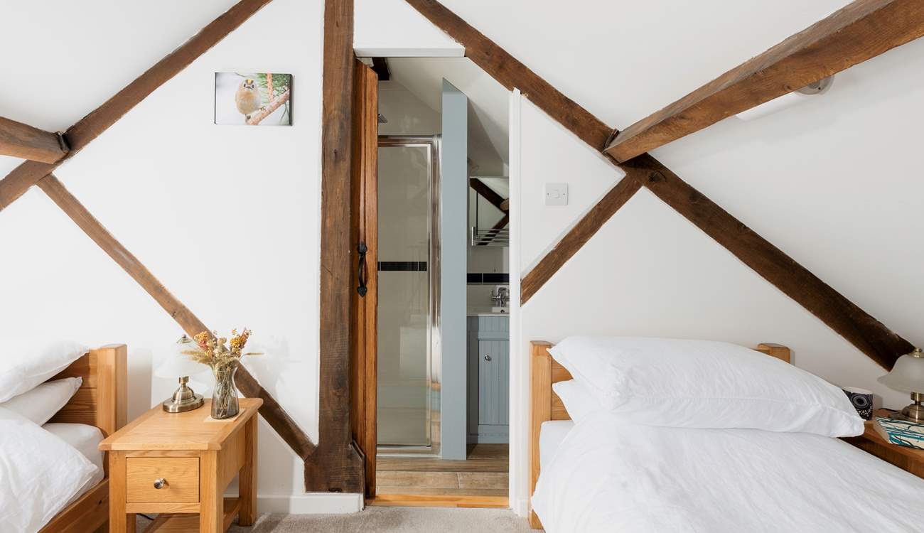 Bedroom 2 has an en suite shower-room. (Please note there is one step down from the bedroom, to the shower-room.)