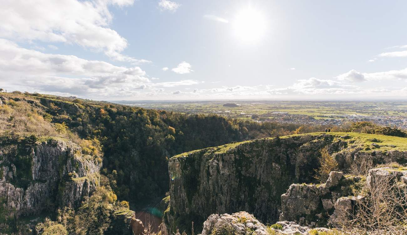 Nearby Cheddar Gorge has magnificent vistas