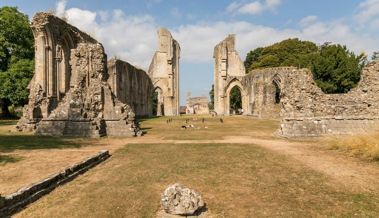 There is a spectacular ruined abbey to visit in Glastonbury.