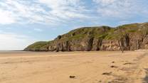 Take a stroll on Brean Beach.