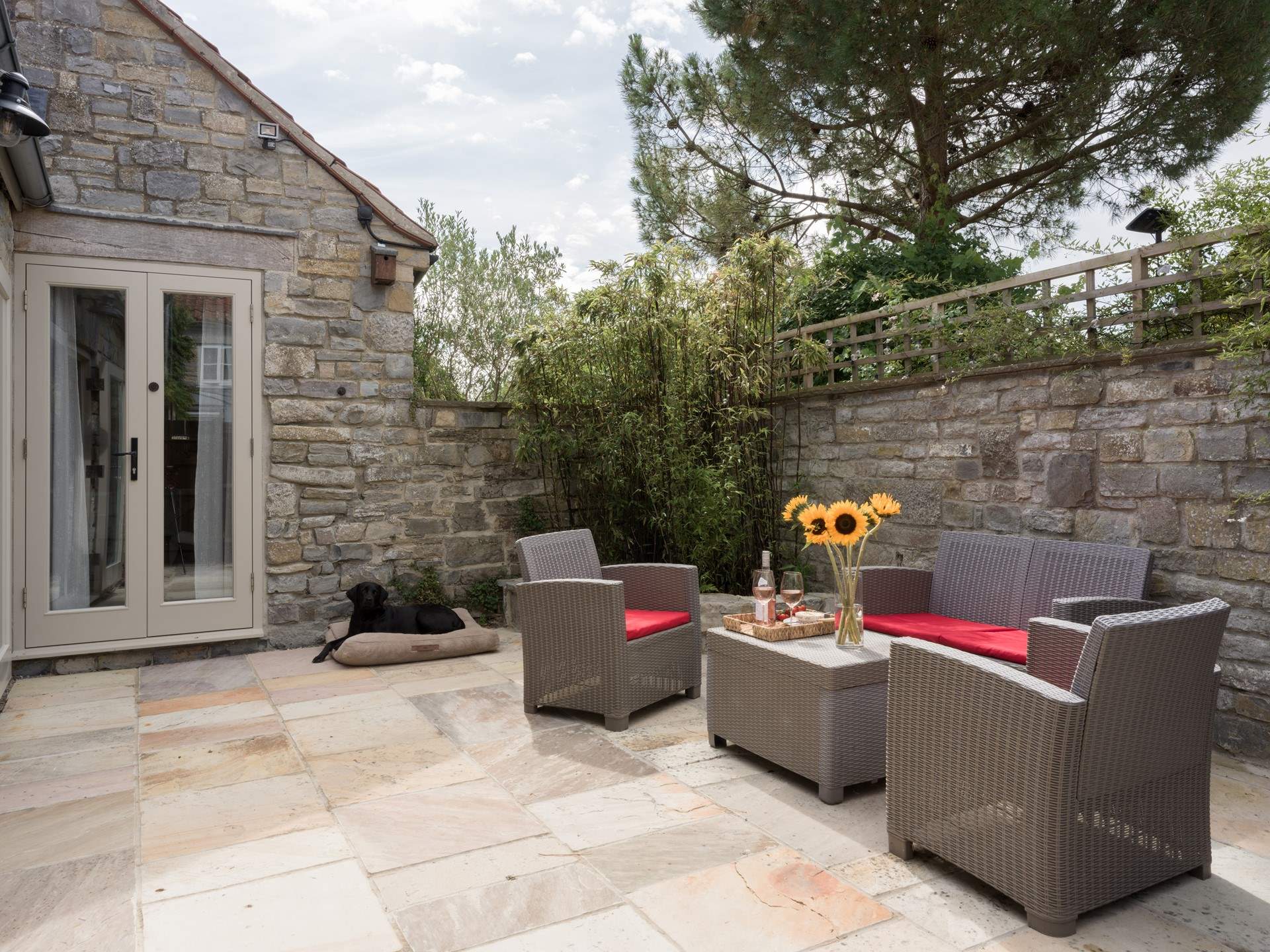 Sit out and enjoy time together in the sunshine.