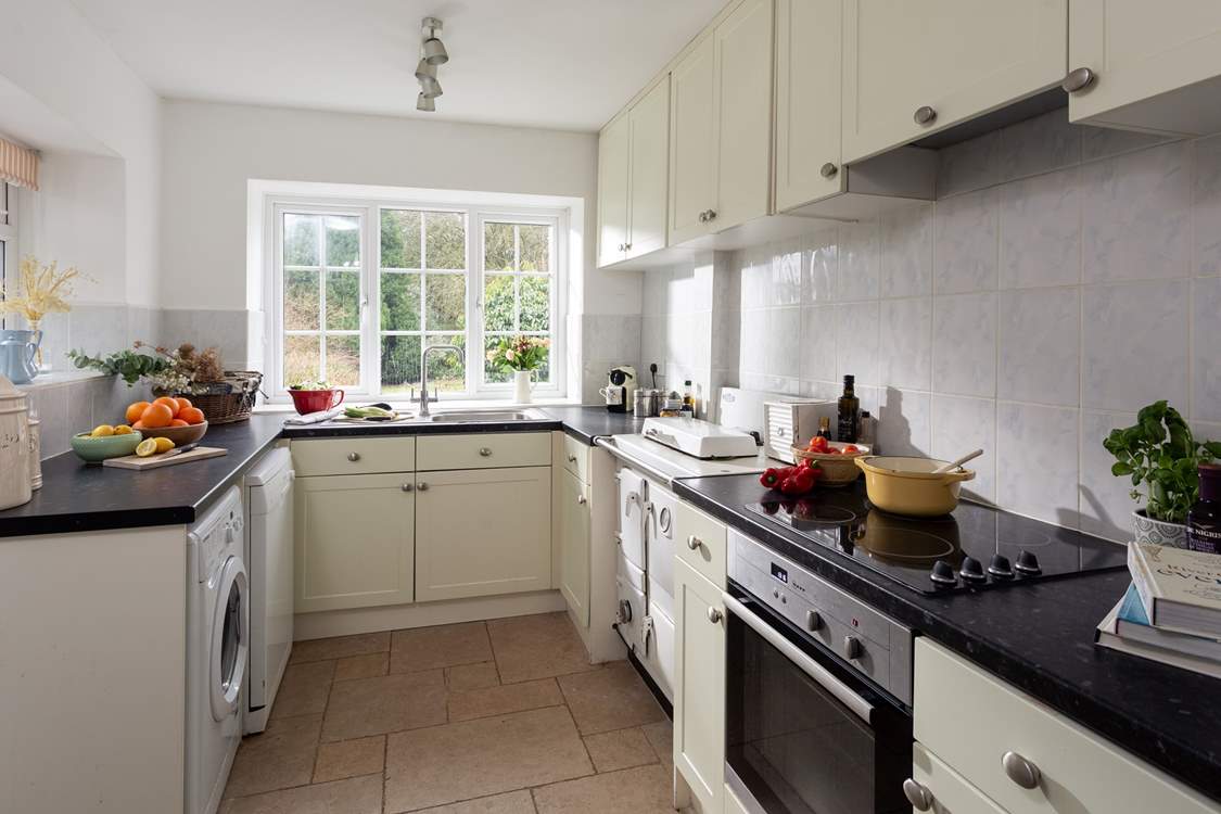 The kitchen is ready and waiting for the cooks among you.