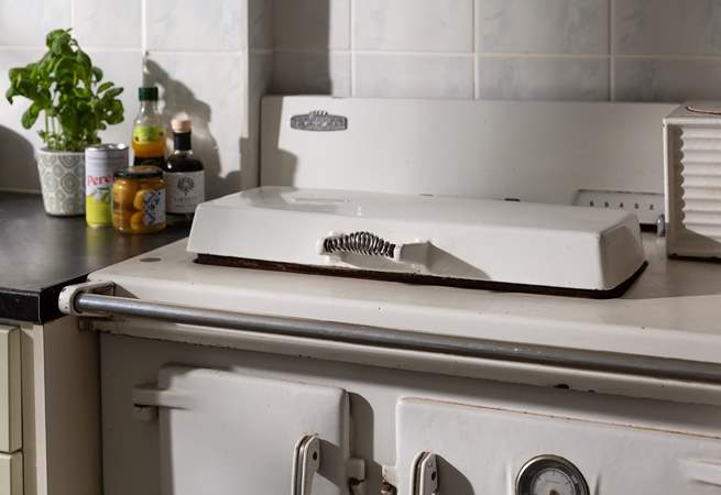 An original range (ornamental only), great to look at, and luckily there's a modern oven for you to use.