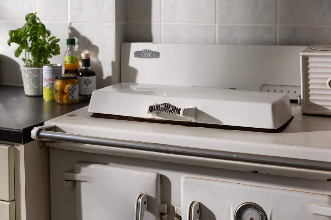 An original range (ornamental only), great to look at, and luckily there's a modern oven for you to use.