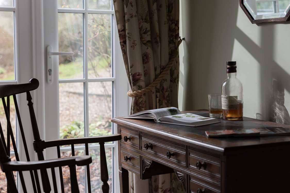 This desk would be a lovely place to renew the art of letter writing.
