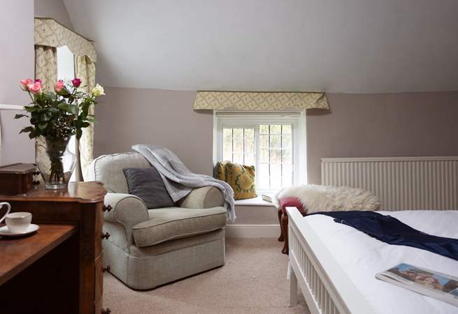 Plenty of space in this bedroom.