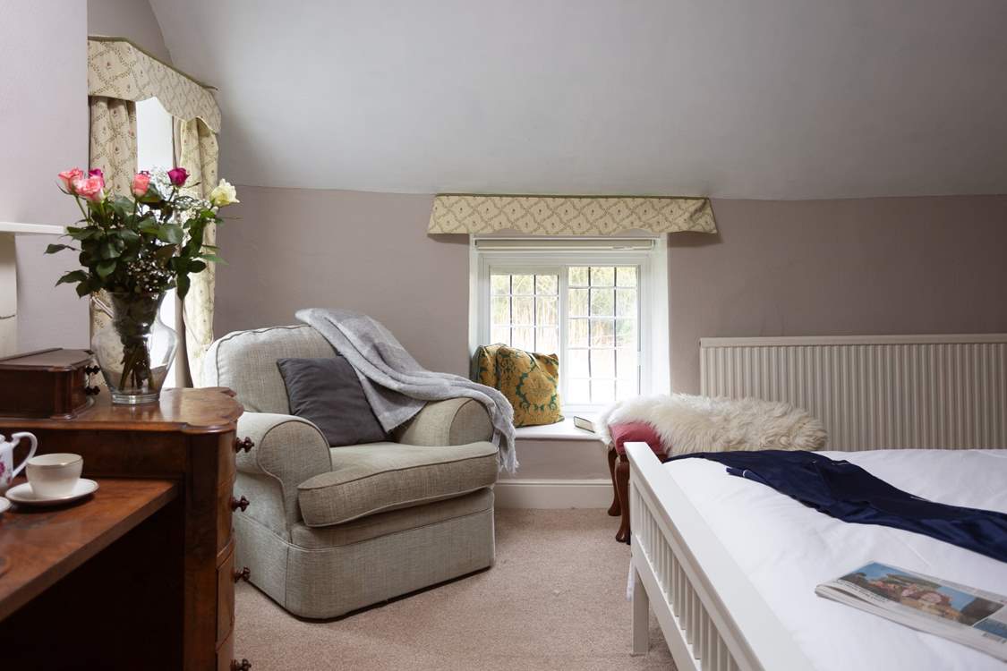 Plenty of space in this bedroom.