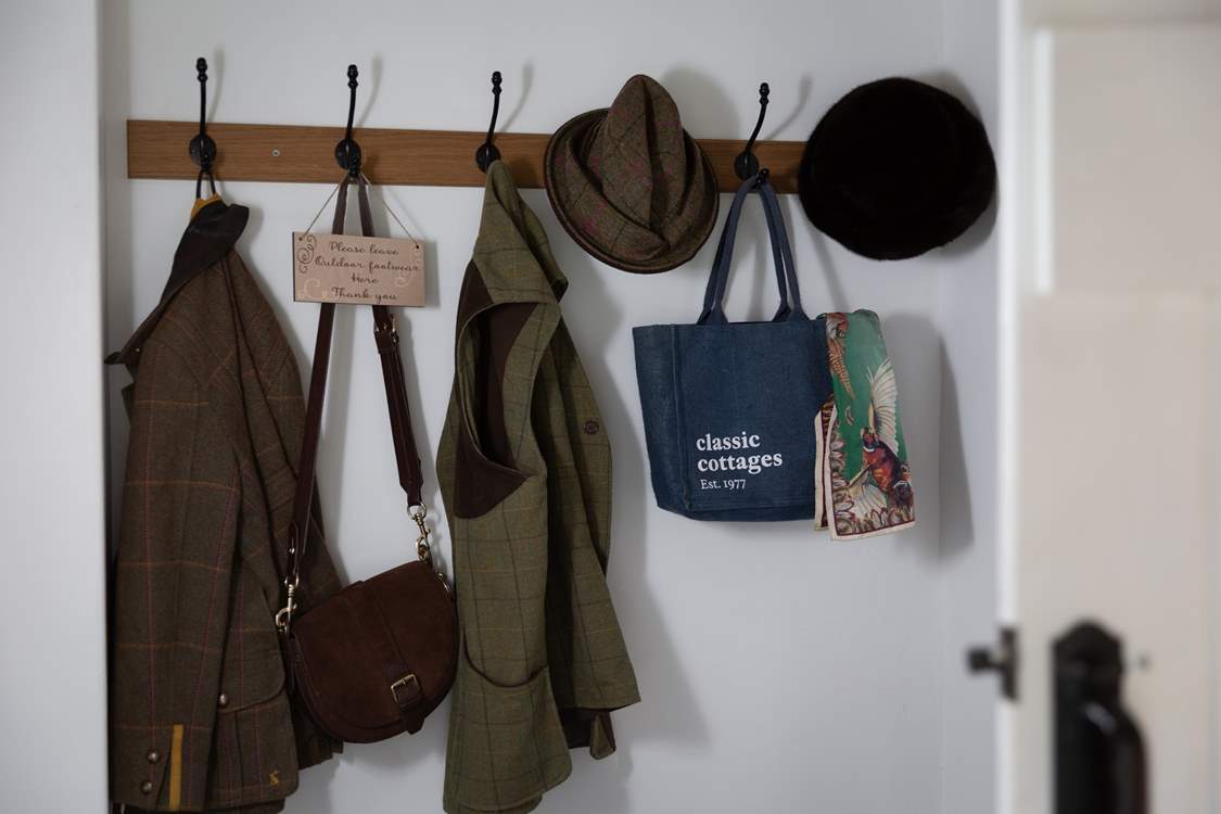 Hang your hats and coats ready for the next day out.