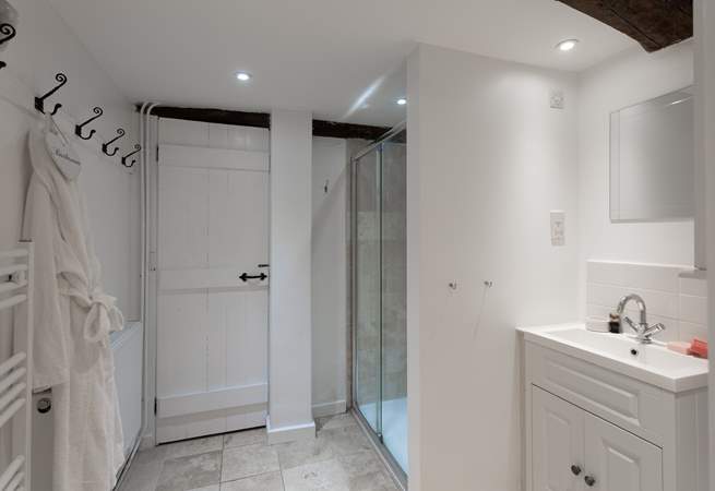 The downstairs shower-room.