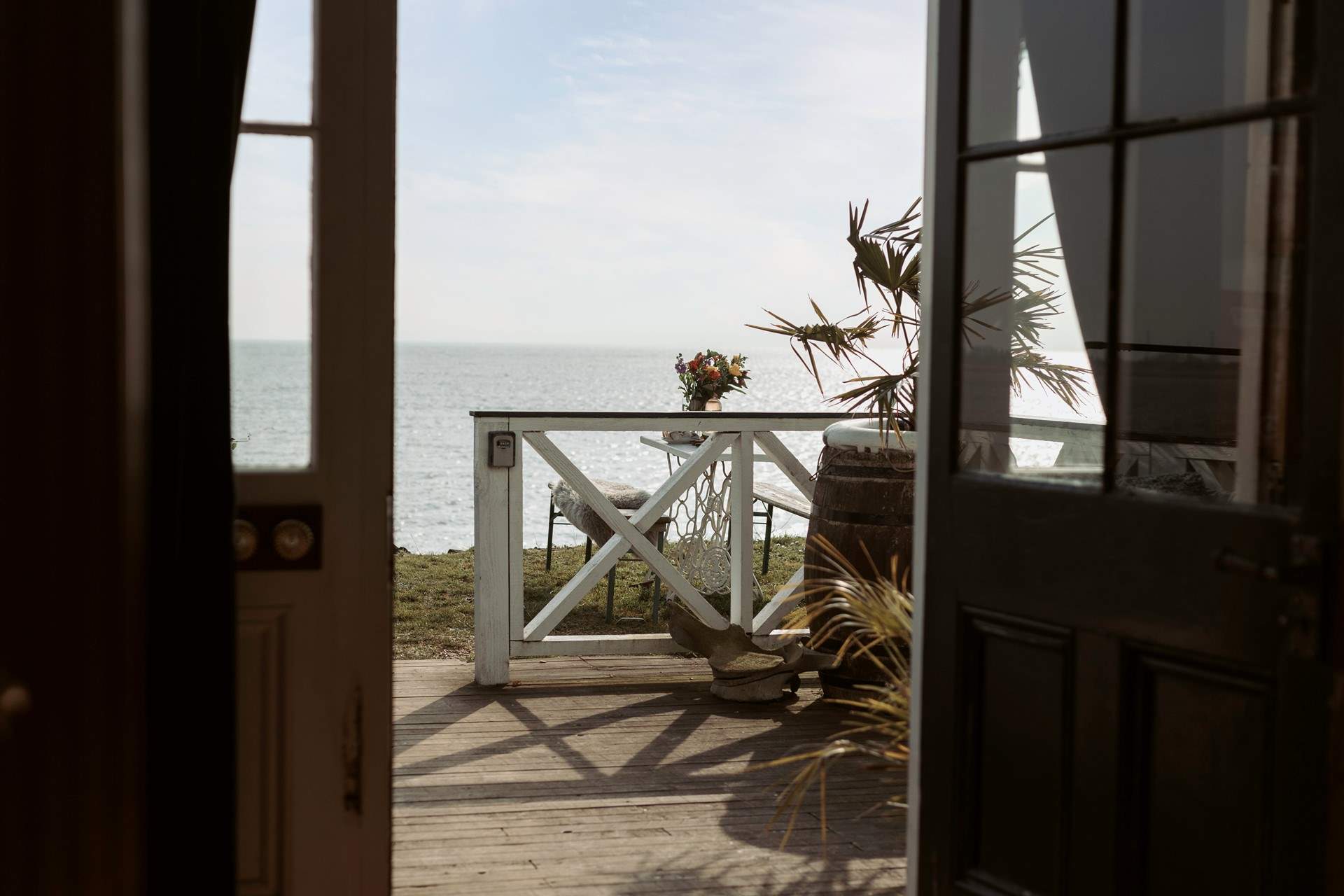 Open up the doors and let the sunlight stream in. 