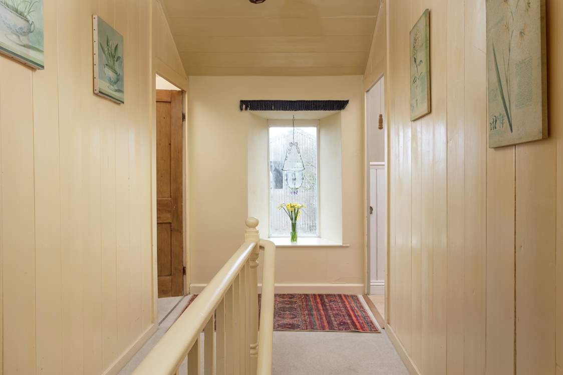 Climb the stairs to the first floor.