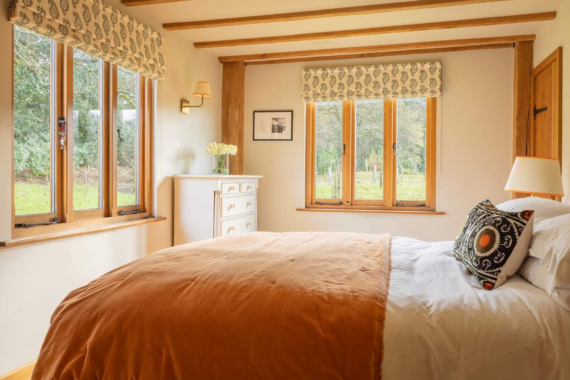 This peaceful sanctuary with king-size bed, promises a good night's sleep.