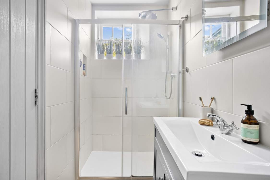 Set yourself up for the day with a refreshing shower.