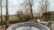 Soak your worries away in the heavenly hot tub. 