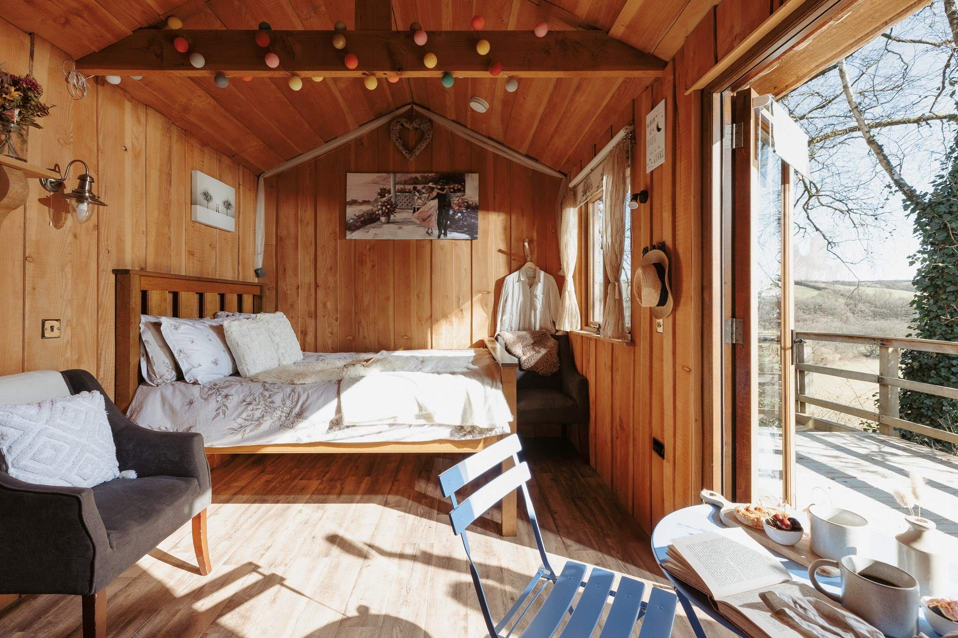 And the king-size bed is the perfect spot for an uninterrupted slumber.