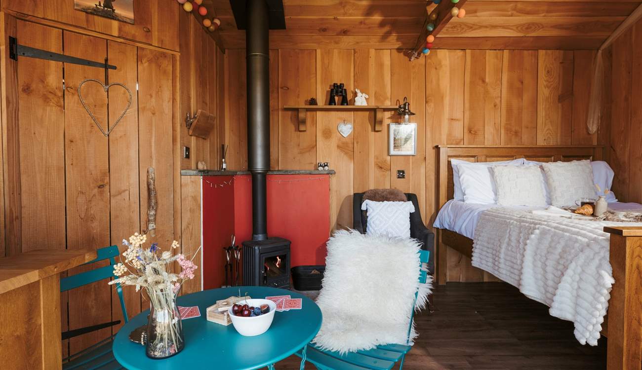 The wood burner creates those cosy moments.