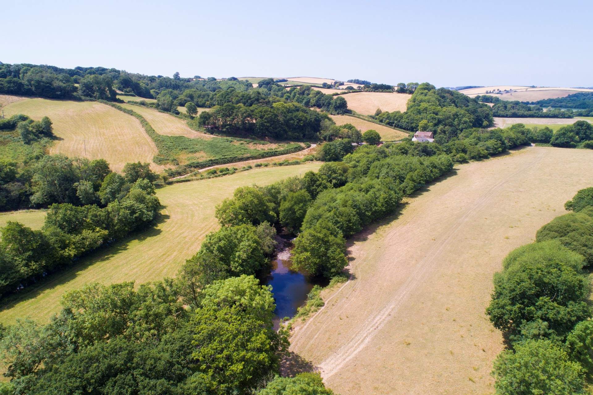 Enjoy rolling countryside views.