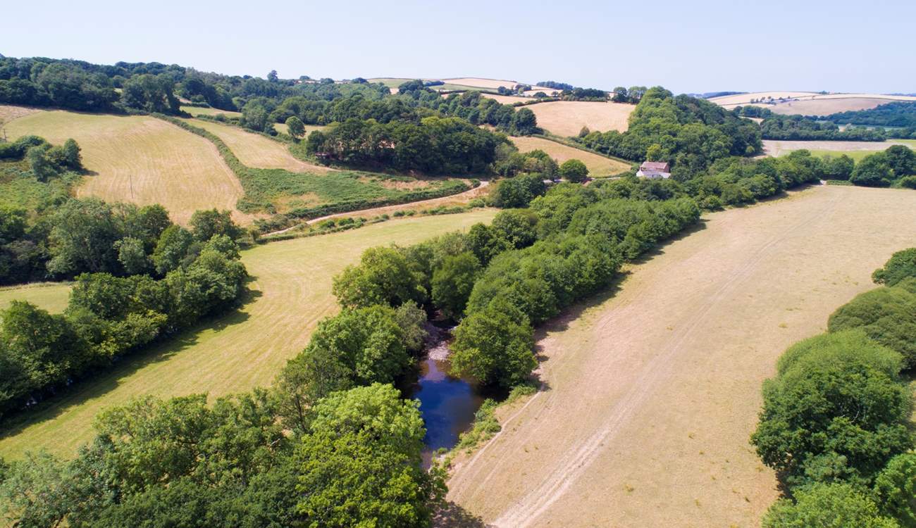 Enjoy rolling countryside views.