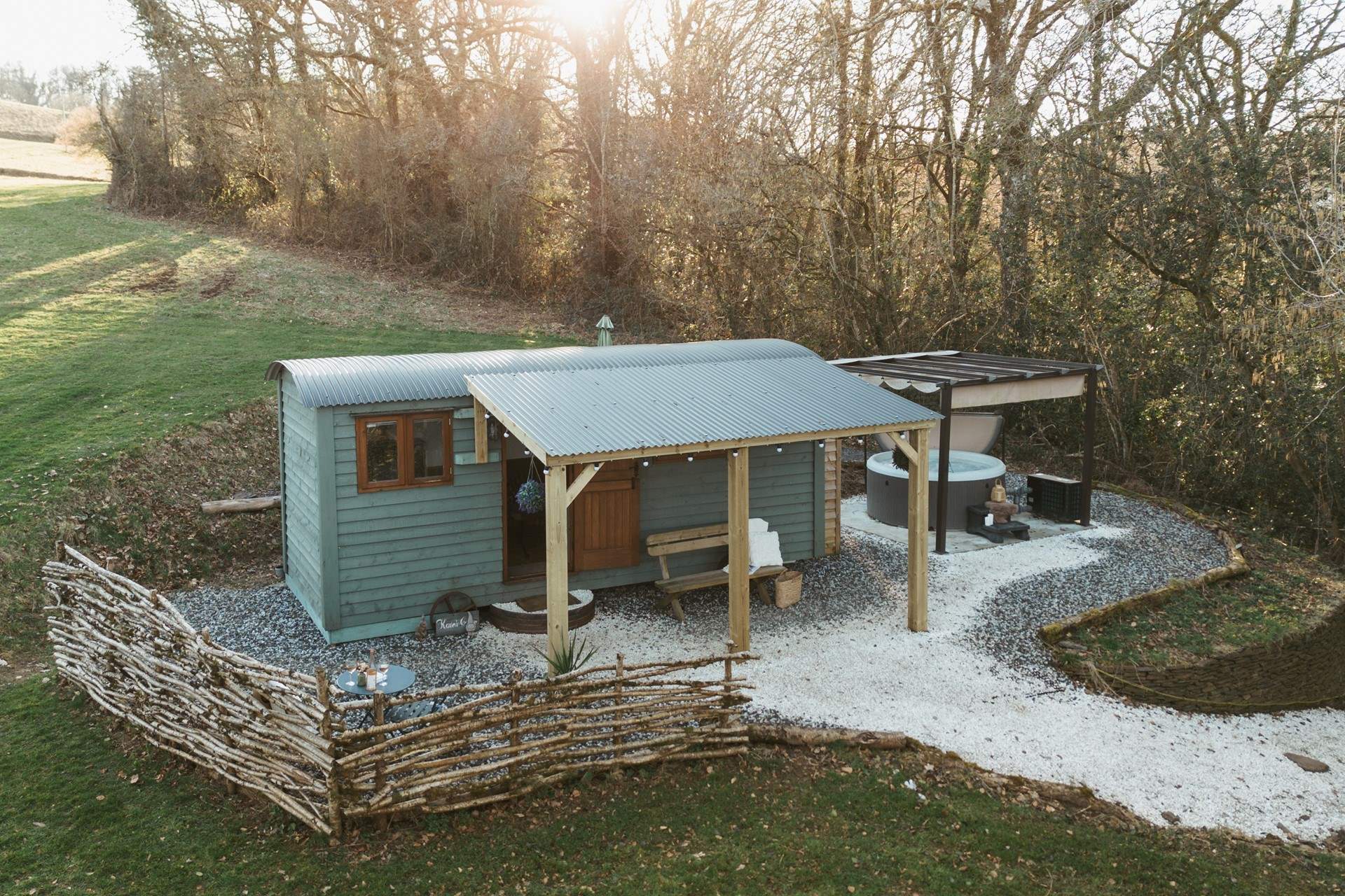 In this charming countryside retreat. 